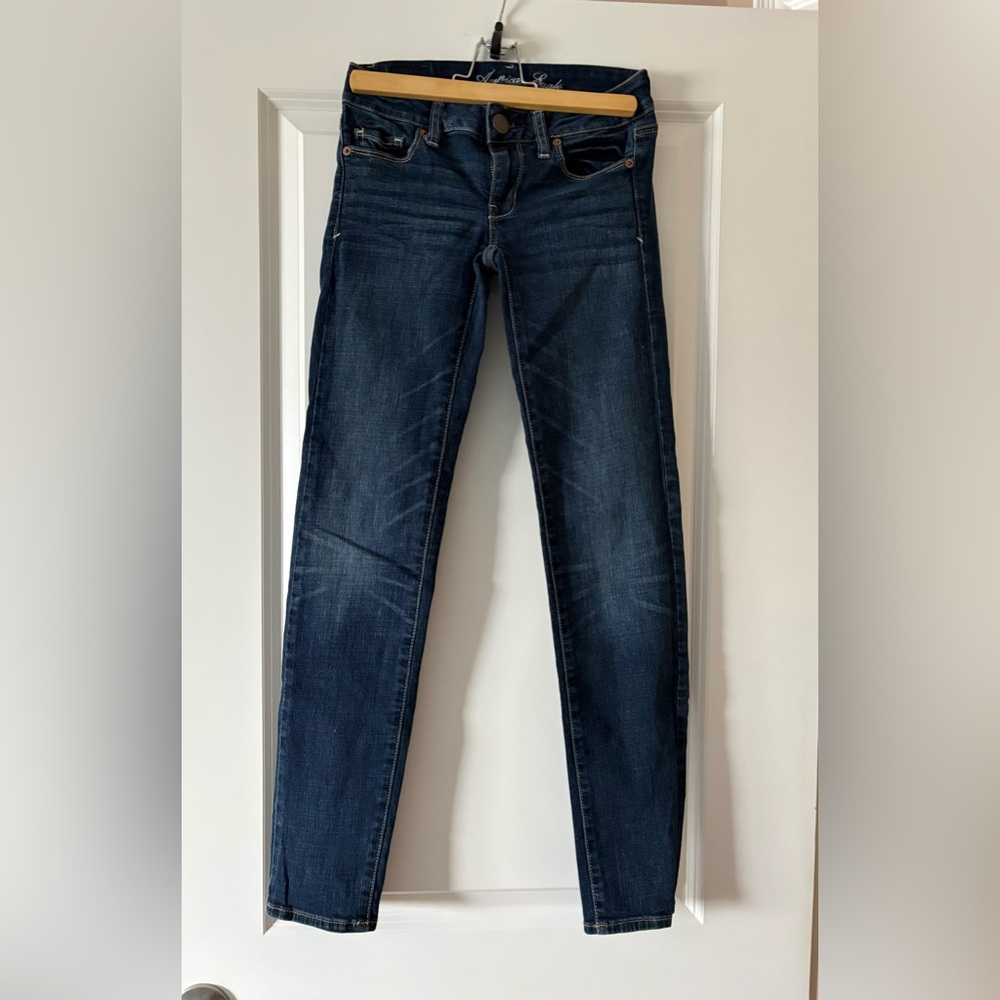 American Eagle Outfitters Dark Blue Skinny Jeans